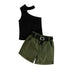Girls Summer Dress Shorts Two-Piece Set